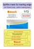 Omask 80098 Spitfire mask for leading edge (for Eduard)(Yellow masking tape) 1/72